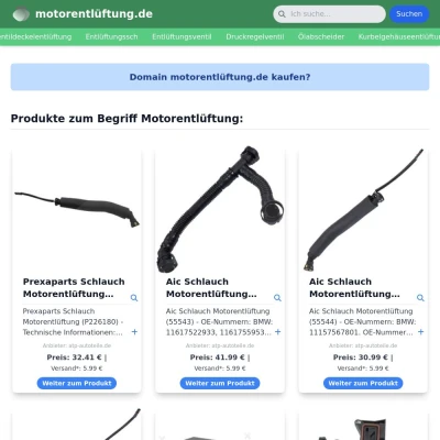 Screenshot motorentlüftung.de