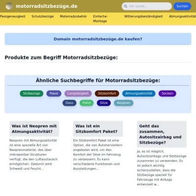 Screenshot motorradsitzbezüge.de