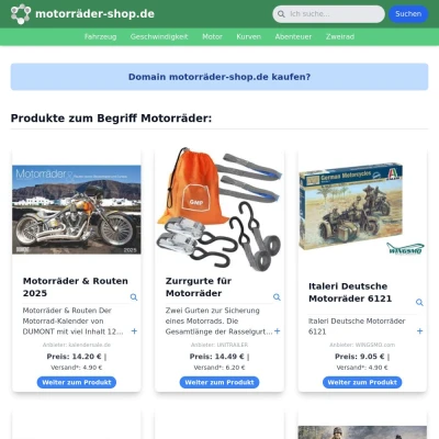 Screenshot motorräder-shop.de