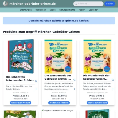 Screenshot märchen-gebrüder-grimm.de