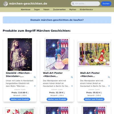 Screenshot märchen-geschichten.de