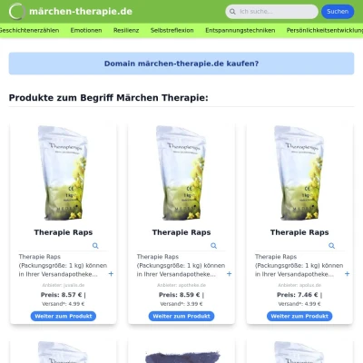 Screenshot märchen-therapie.de