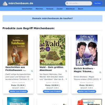 Screenshot märchenbaum.de