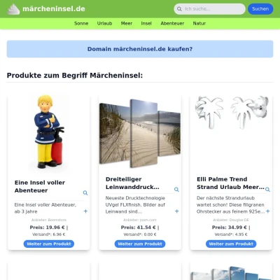 Screenshot märcheninsel.de
