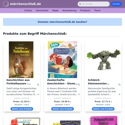 Screenshot märchenschloß.de