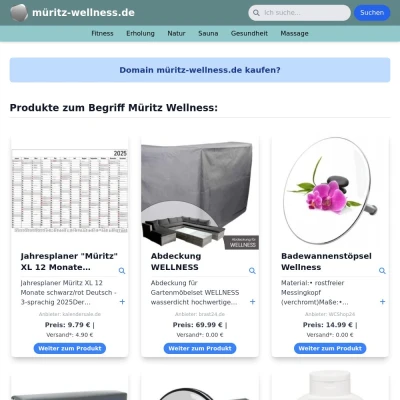Screenshot müritz-wellness.de