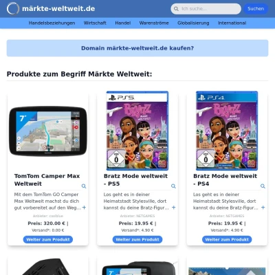 Screenshot märkte-weltweit.de