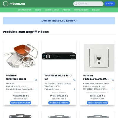 Screenshot mösen.eu
