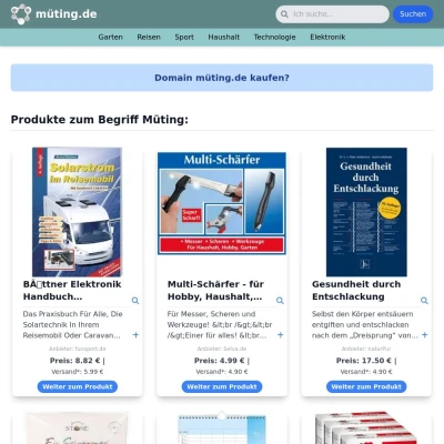 Screenshot müting.de
