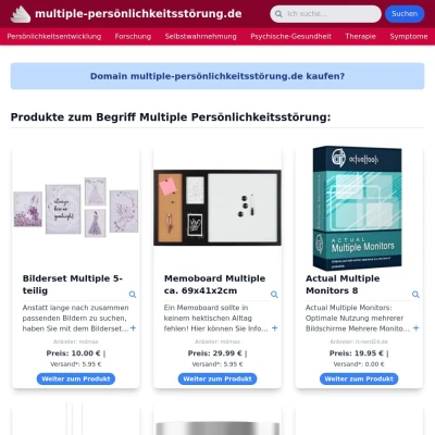 Screenshot multiple-persönlichkeitsstörung.de
