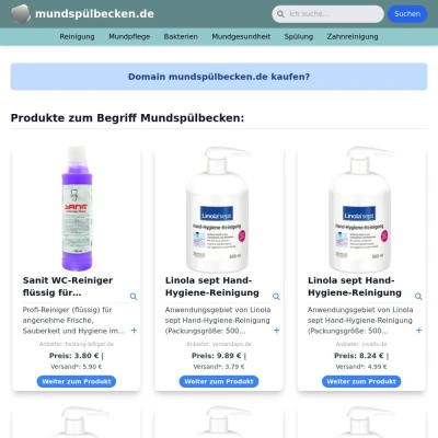 Screenshot mundspülbecken.de