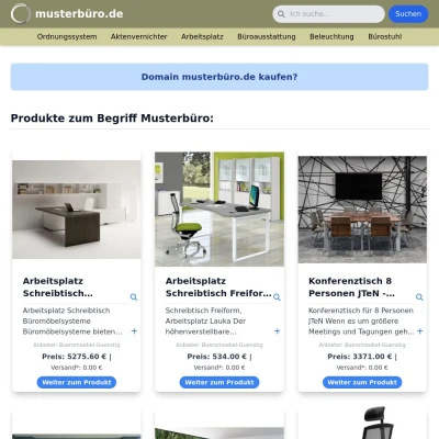 Screenshot musterbüro.de