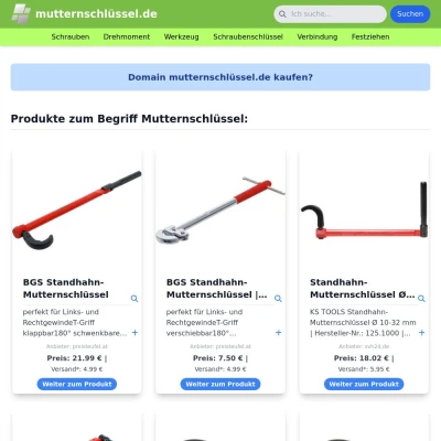 Screenshot mutternschlüssel.de