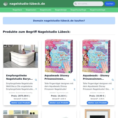 Screenshot nagelstudio-lübeck.de