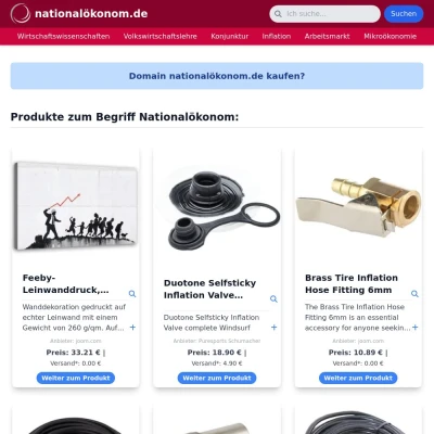 Screenshot nationalökonom.de