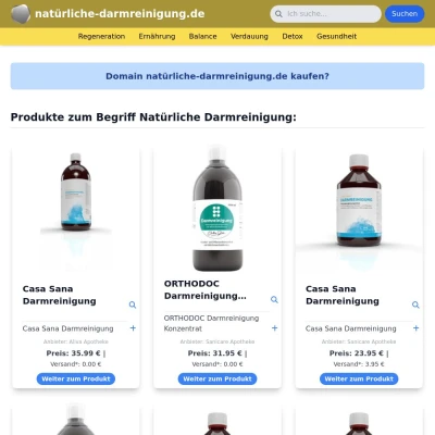 Screenshot natürliche-darmreinigung.de