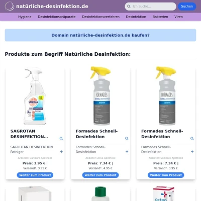 Screenshot natürliche-desinfektion.de