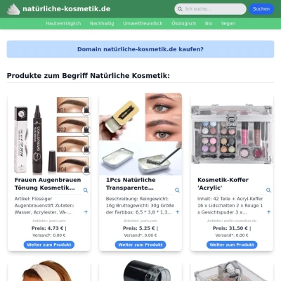 Screenshot natürliche-kosmetik.de