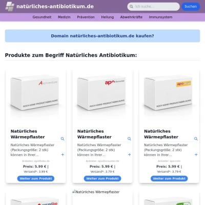 Screenshot natürliches-antibiotikum.de