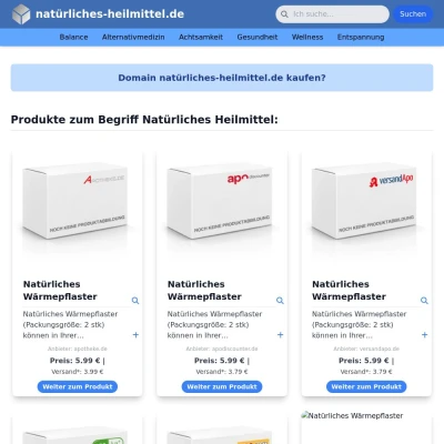 Screenshot natürliches-heilmittel.de