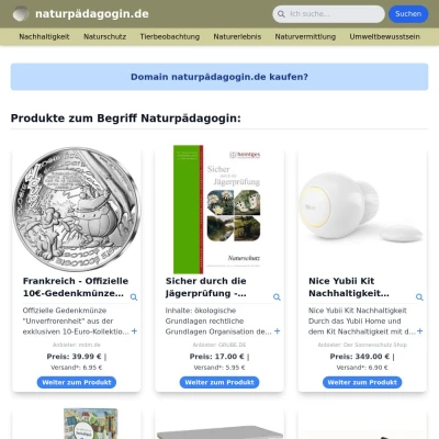 Screenshot naturpädagogin.de