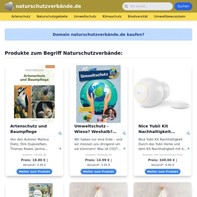 Screenshot naturschutzverbände.de