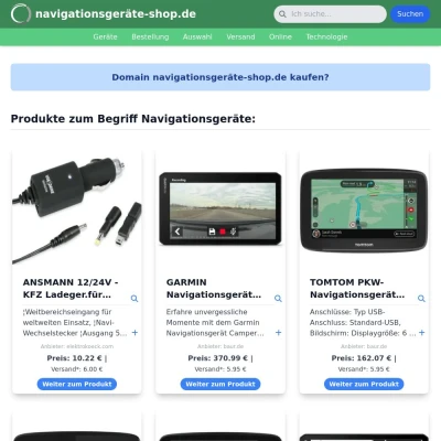 Screenshot navigationsgeräte-shop.de