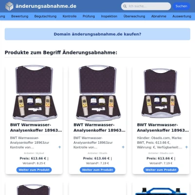 Screenshot änderungsabnahme.de