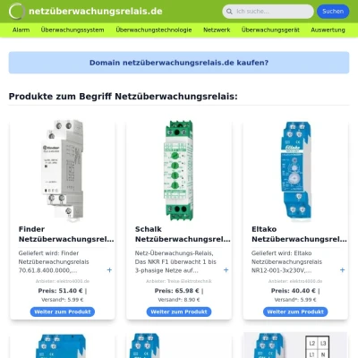 Screenshot netzüberwachungsrelais.de