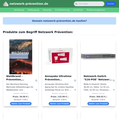 Screenshot netzwerk-prävention.de