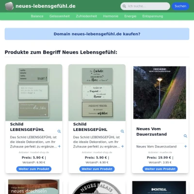 Screenshot neues-lebensgefühl.de