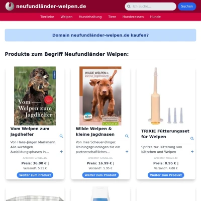 Screenshot neufundländer-welpen.de