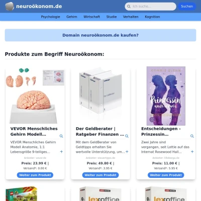 Screenshot neuroökonom.de