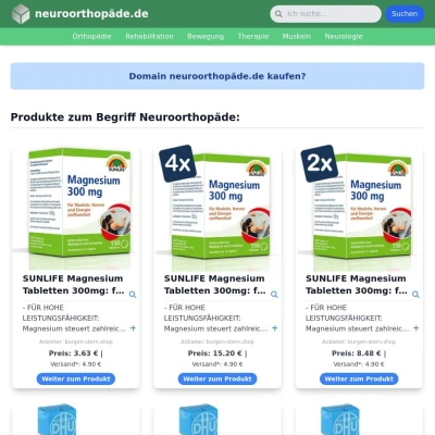 Screenshot neuroorthopäde.de