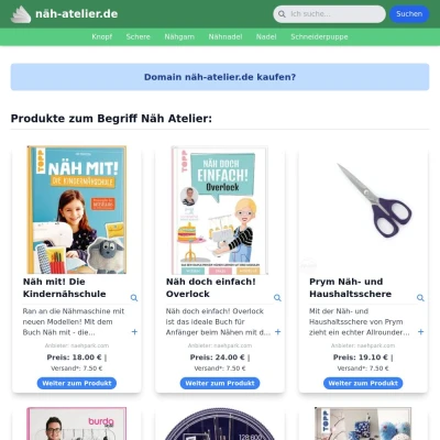 Screenshot näh-atelier.de