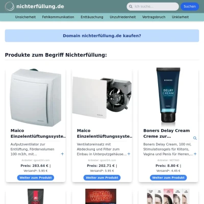 Screenshot nichterfüllung.de