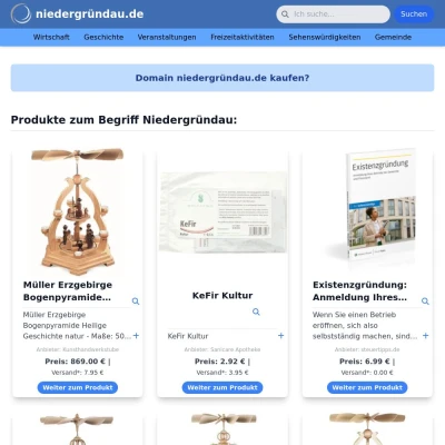 Screenshot niedergründau.de