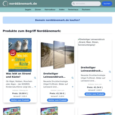 Screenshot norddänemark.de