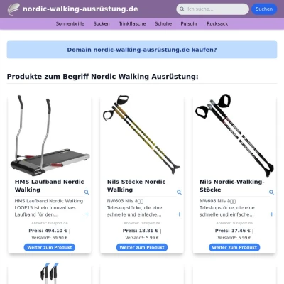 Screenshot nordic-walking-ausrüstung.de