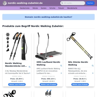 Screenshot nordic-walking-zubehör.de