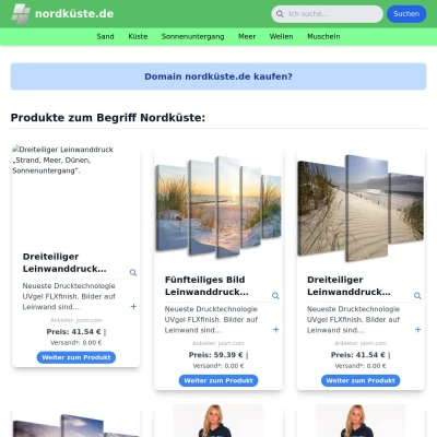 Screenshot nordküste.de