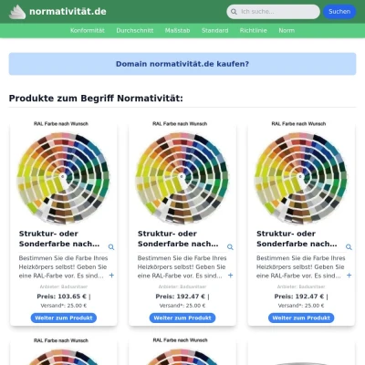 Screenshot normativität.de