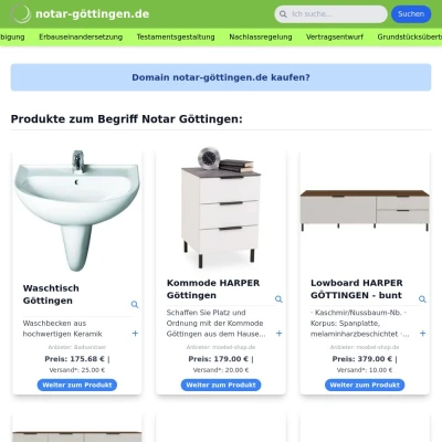 Screenshot notar-göttingen.de