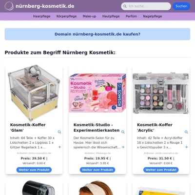 Screenshot nürnberg-kosmetik.de