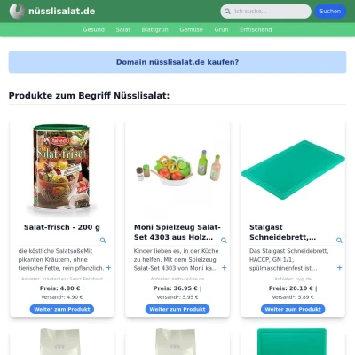 Screenshot nüsslisalat.de