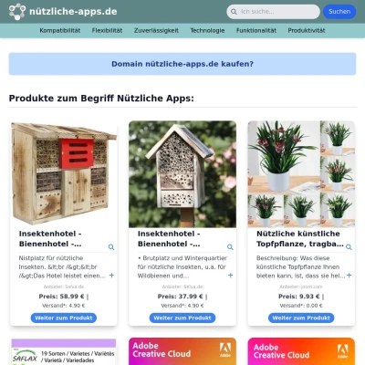 Screenshot nützliche-apps.de