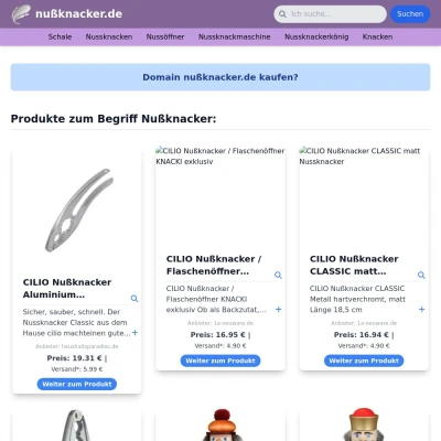 Screenshot nußknacker.de