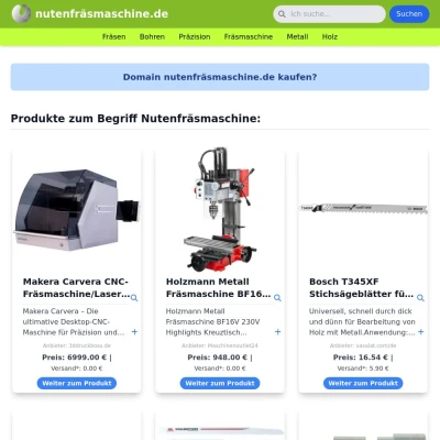 Screenshot nutenfräsmaschine.de