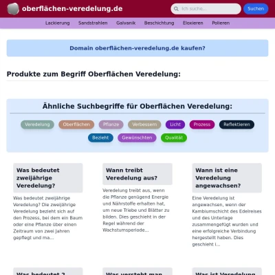 Screenshot oberflächen-veredelung.de