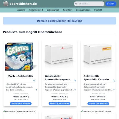 Screenshot oberstübchen.de